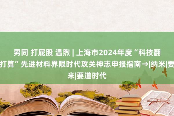 男同 打屁股 温煦 | 上海市2024年度“科技翻新行径打算”先进材料界限时代攻关神志申报指南→|纳米|要道时代